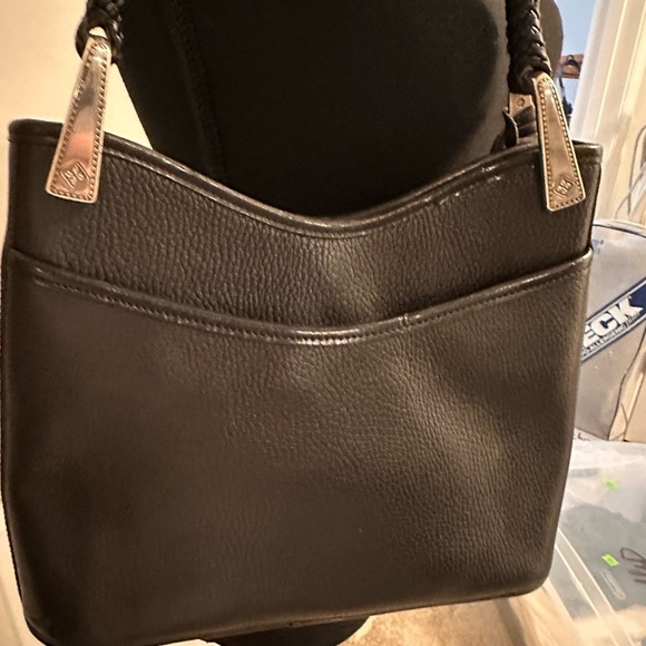 Brighton 🖤 Black Leather Shoulder Bag - Picture 2 of 8